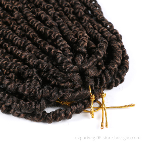 Long Locs Passion Twist Hair 18 Inch Faux Locs Water Wave Crochet Braid French Curls Urtra Synthetic Braiding Jumbo Ombre